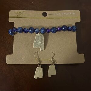 Alabama Bracelet and earrings